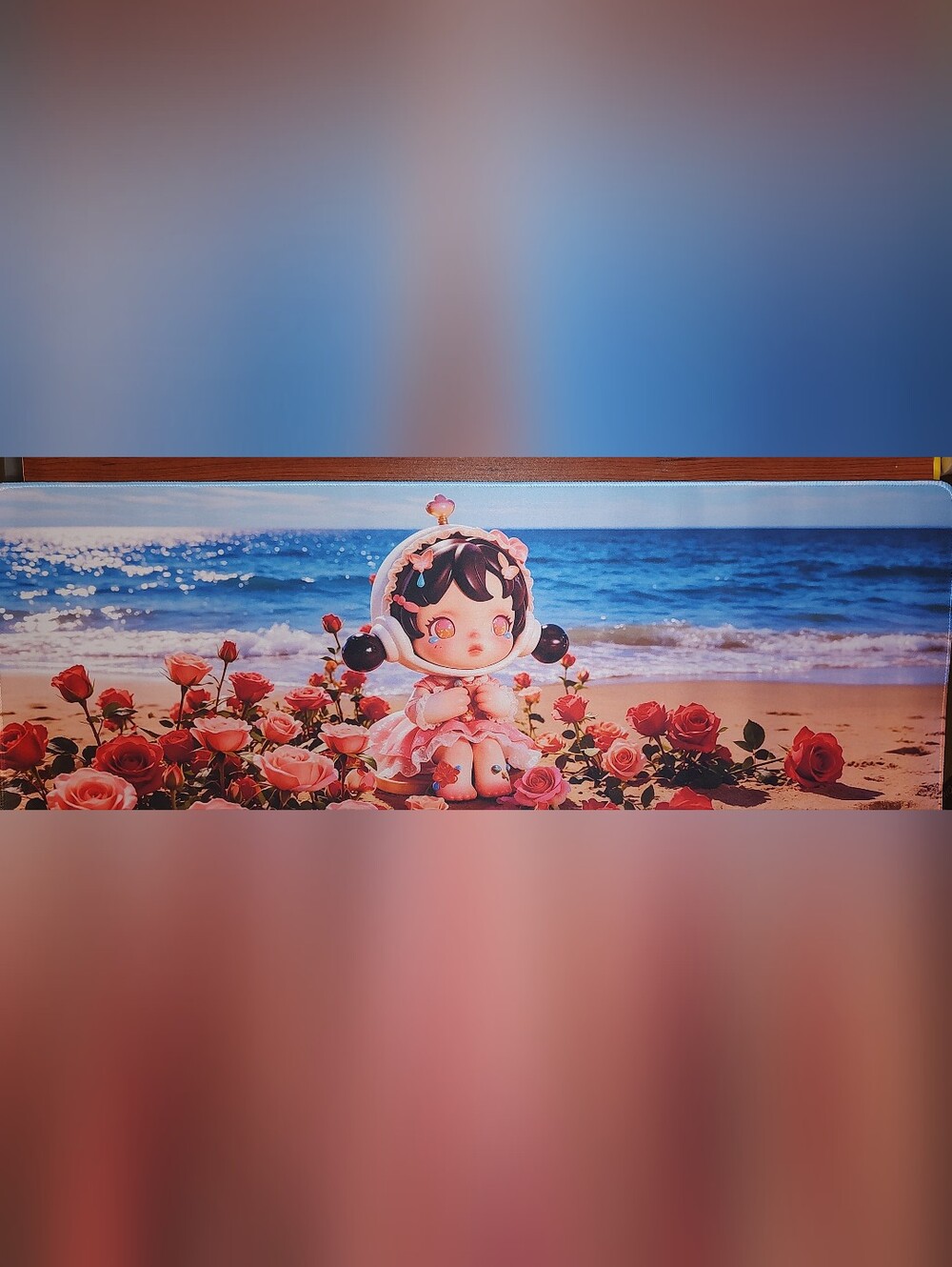 New! Skullpanda Computer Desk Mat. 12"X36"